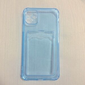Blue iPhone 11 plus case with pocket